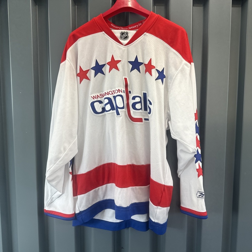 Washington Capitals 2011 Winter Classic Reebok Jersey XL Blank Back